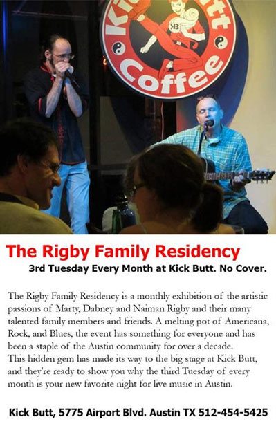 Rigby Family Residency Third Tuesday of the Month
