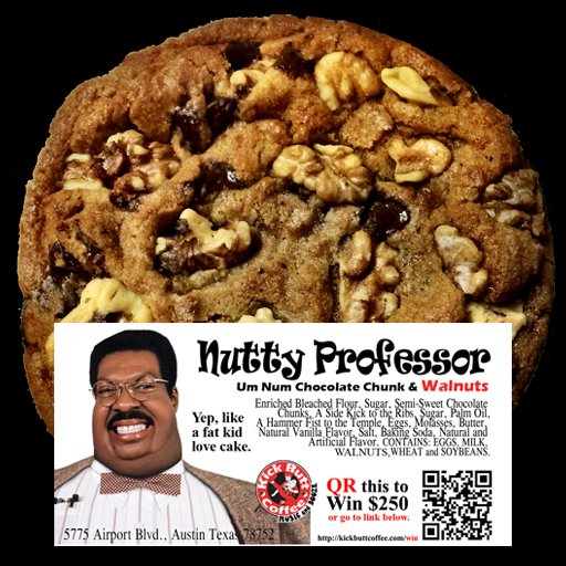 Nutty Professor Un Num Chocolate Chunk & Walnuts