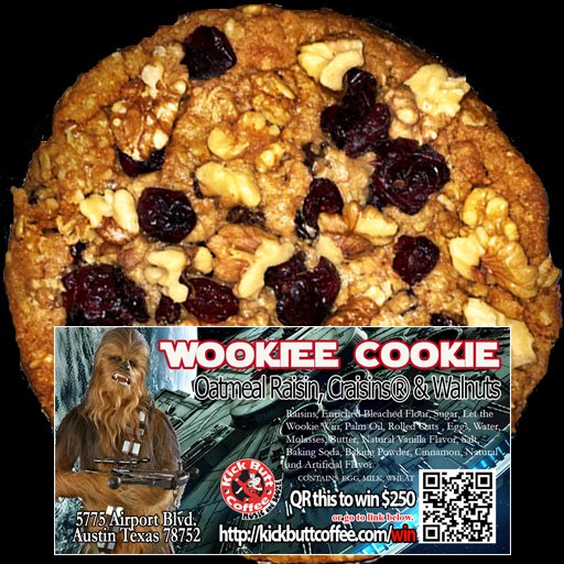 Wookiee Cookie - Oatmeal Raisin, Craisins & Walnuts