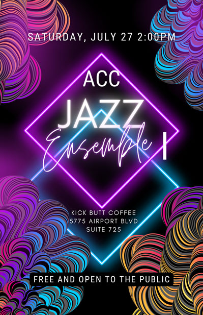 ACC Jazz Ensemble live performance, music, free, open to public