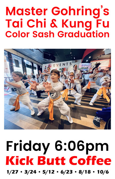 Master Gohring's Tai Chi Kung Fu color sash graduation