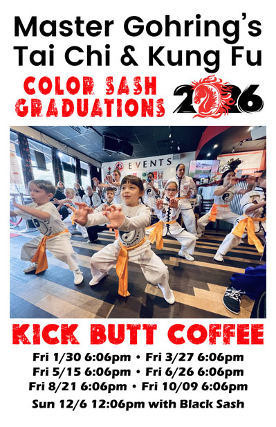 Master Gohring's Tai Chi Kung Fu color sash graduation