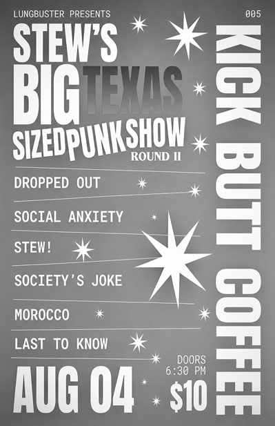 Stew's Big Texas Sized Punk Show